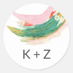 Klassisk rund etikett