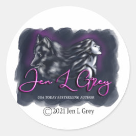 Klassisk rund etikett