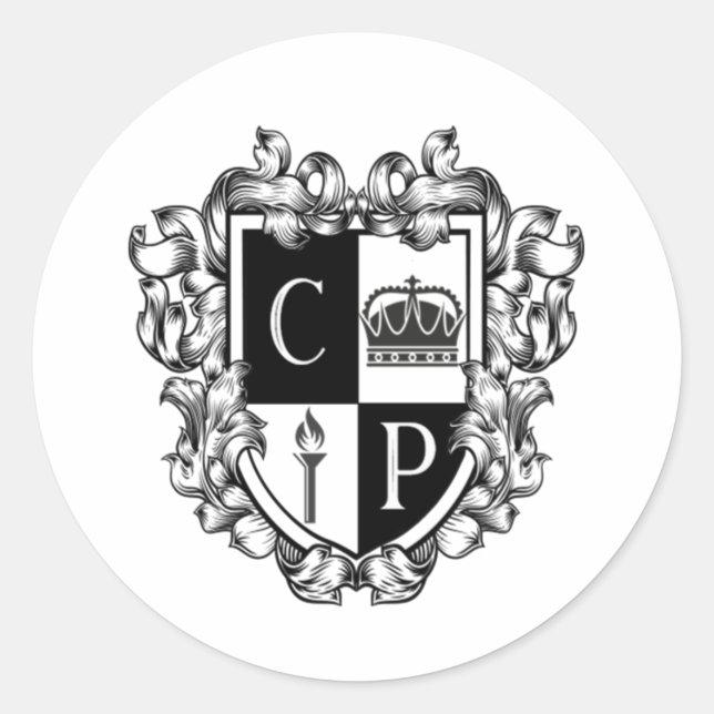 Klassisk rund etikett (Framsida)