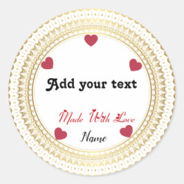 Klassisk rund etikett