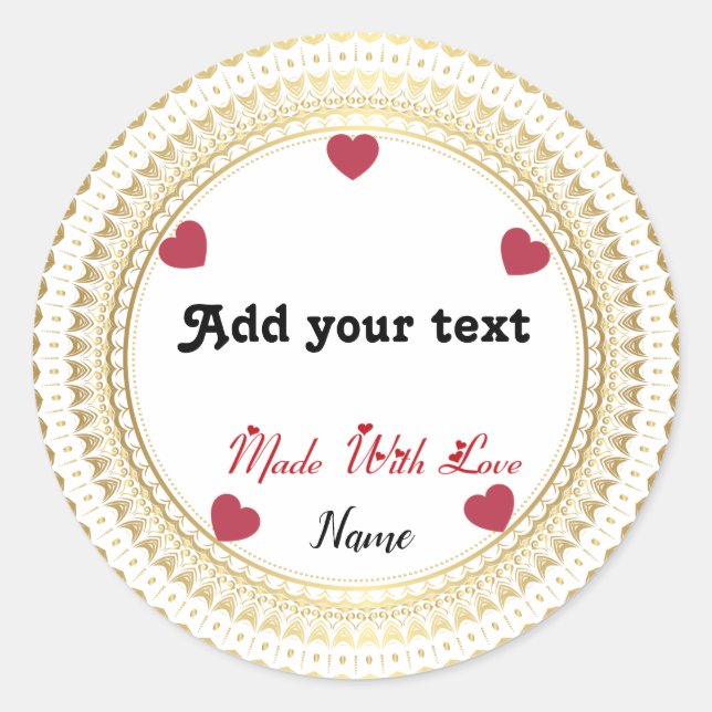 Klassisk rund etikett (Framsida)