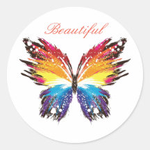 Klassisk rund etikett, blank