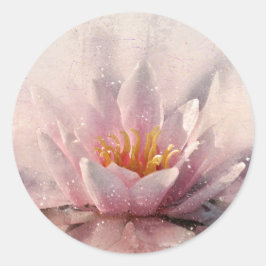 Klassisk rund etikett, blank, stor, 3 tum runt klistermärke