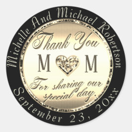 Klassisk rund etikett för Guld Tack