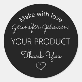 Klassisk rund etikett för personligens judiska des