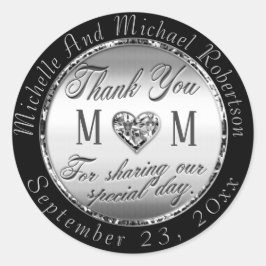 Klassisk rund etikett för Silver Tack