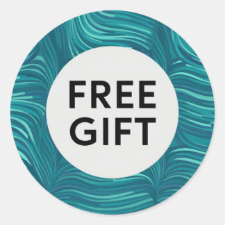 Klassisk, rund Sticker, vacker, gratis gift-design Runt Klistermärke