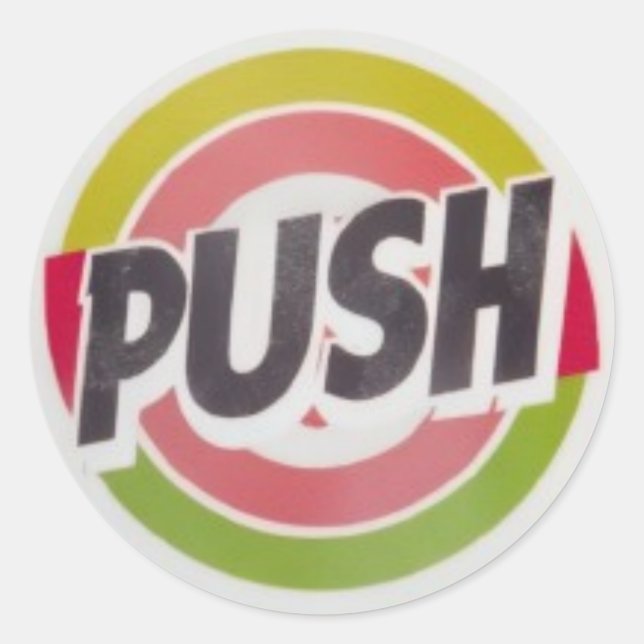 KLASSISK RUNDINKLACKER RUNT KLISTERMÄRKE (Framsida)