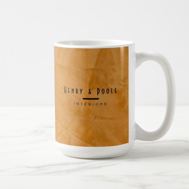 Klassisk Rustik Dante Orange Inredningsdesigner Mugg (Höger)