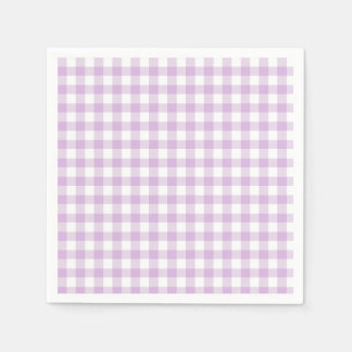 Klassisk rutig mjuk lila pappersservett
