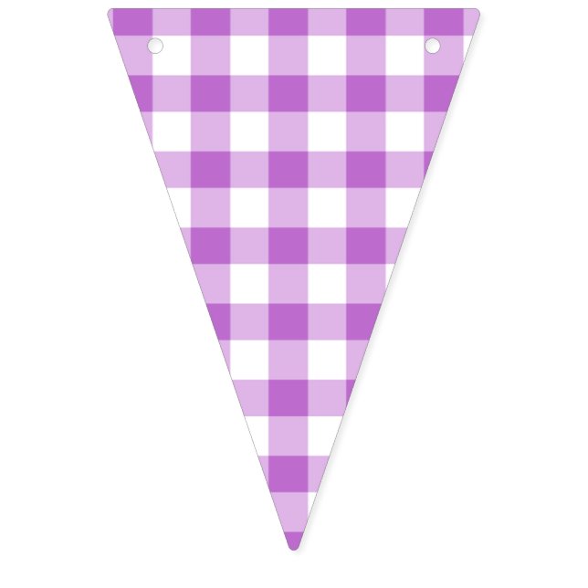 Klassisk Rutig Orchide Violett Vimplar (Första flaggan)