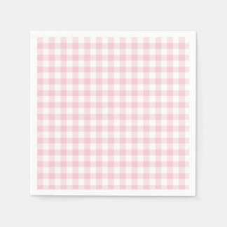 Klassisk Rutig Rosa Pappersservett