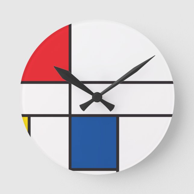 Klassisk rutor rund klocka (Framsida)