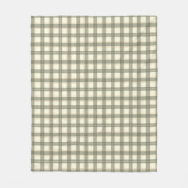 Klassisk Sage Tartan Fleecefilt