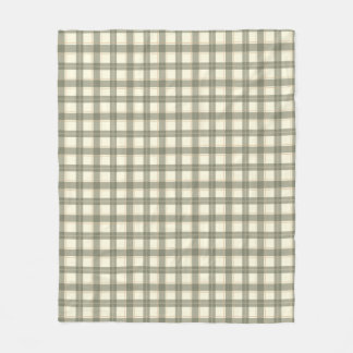 Klassisk Sage Tartan Fleecefilt
