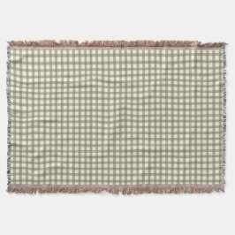 Klassisk Sage Tartan Ralph Lauren Inspirerad Filt
