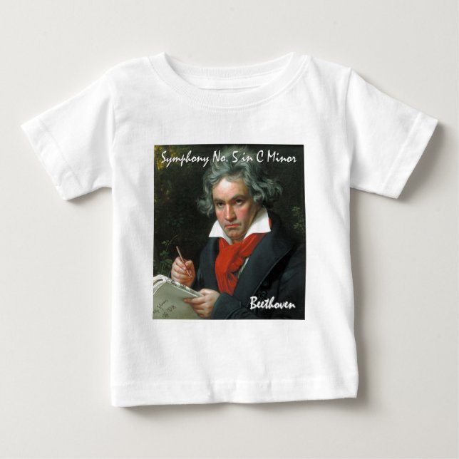 Klassisk samling för Beethovenproduktkonst Tee Shirt (Framsida)