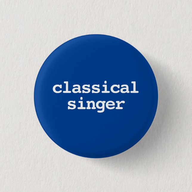 klassisk sångare typografi knapp (Framsida)