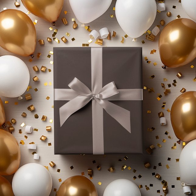 Klassisk sats: Mörk Brun radbrytning Papper roll Presentpapper (Skapare uppladdad)