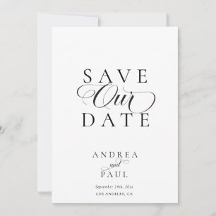 Klassisk Save the Date Inbjudningar