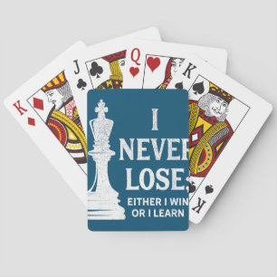 Klassisk schackdesign, jag tappar aldrig. Jag vinn Casinokort