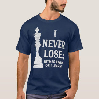 Klassisk schackdesign som jag aldrig förlorar mig t shirt