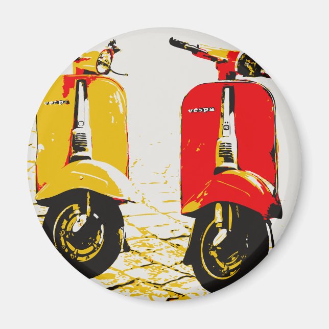Klassisk Scooter Magnet (Framsidan)