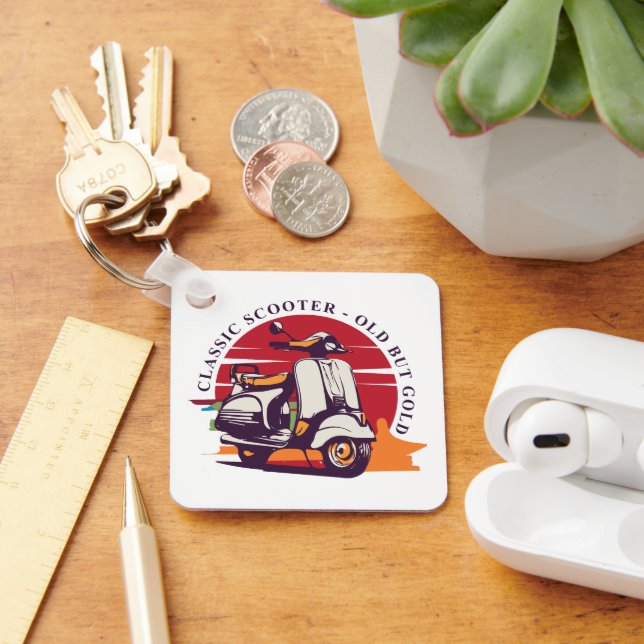 Klassisk Scooter Nyckelring (Skrivbord)