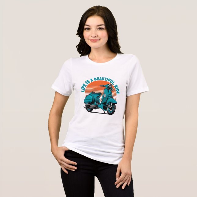 Klassisk scooter t shirt (Framsida Full)