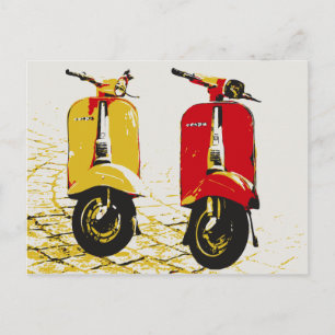 Klassisk Scooter Vykort
