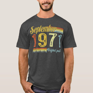 Klassisk september 1971 Lycklig 50:e Bday Arts Urs T Shirt