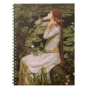 Klassisk Shakespeare Ophelia dammlilja konstnärlig Anteckningsbok