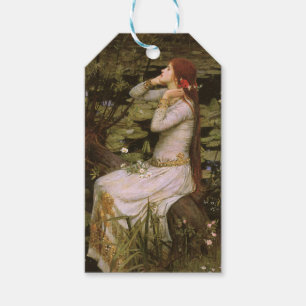 Klassisk Shakespeare Ophelia dammlilja konstverk Presentetikett