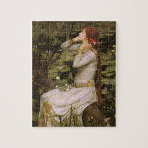 Klassisk Shakespeare Ophelia dammlilja konstverk Pussel