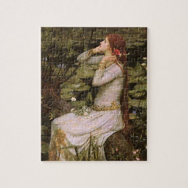 Klassisk Shakespeare Ophelia dammlilja konstverk Pussel (Vertikal)