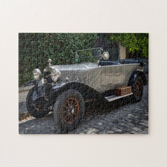 klassisk silver-bil pussel (Horisontell)