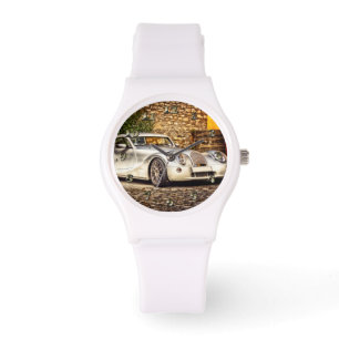 Klassisk Silver-sportbil Armbandsur
