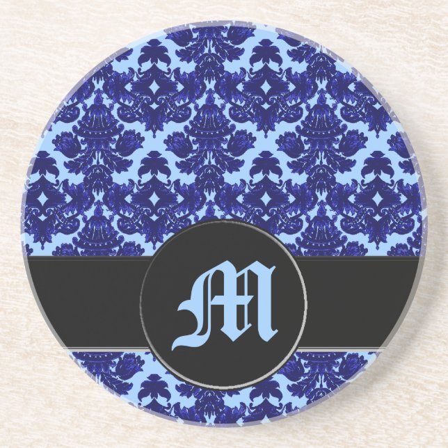 Klassisk skadeblått (Monogram) Underlägg (Framsidan)