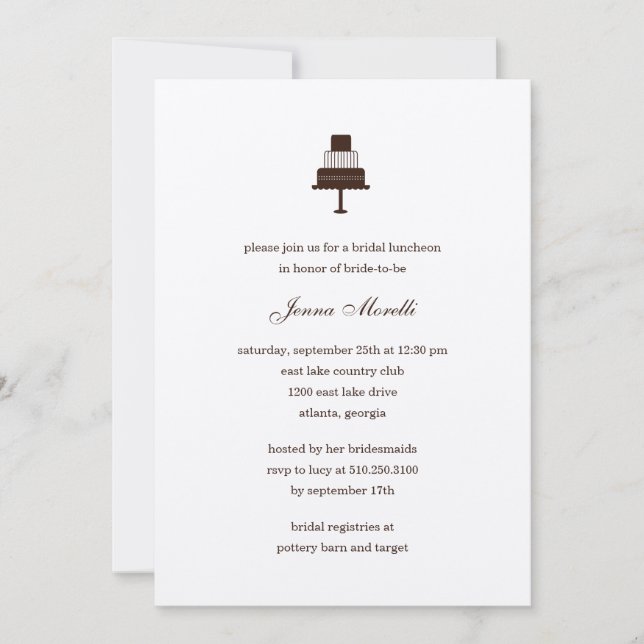 Klassisk skalad kummel Inbjudningskort för möhippa (Framsida)