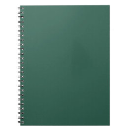 Klassisk skoggrön enfärgad minimalistisk anteckningsbok