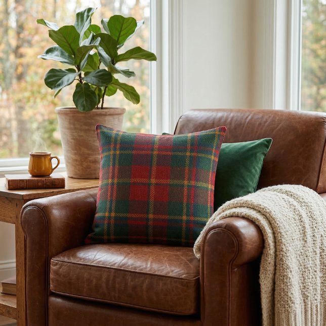 Klassisk skotsk Tartan Plaid Kudde (Skapare uppladdad)