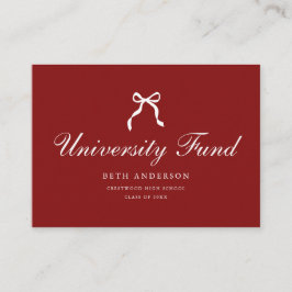 Klassisk Skript Coquette Examen Universitetsfond Tilläggskort