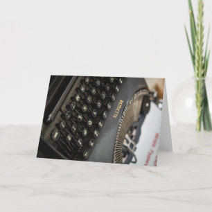 Klassisk skrivmaskin: Vintage Charm Kort
