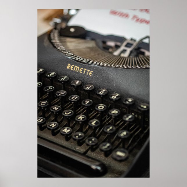 Klassisk skrivmaskin: Vintage Charm Poster (Framsidan)