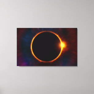 Klassisk solenergi Eclipse Canvastryck
