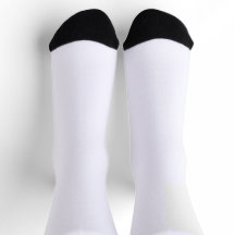 Klassisk Solid White Socks för vardaglig Bära