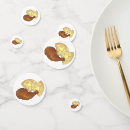 Klassisk solomat, torkad kyckling och våffelmiddag