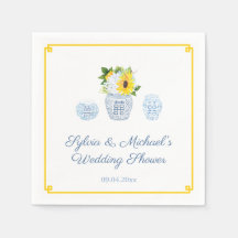 Klassisk solrosblå och vit Vas-Möhippa