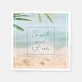 Klassisk sommar Bröllop Pappersservett