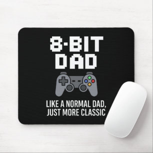 Klassisk spelarstyrenhet med 8 bitar Pappa, design Musmatta